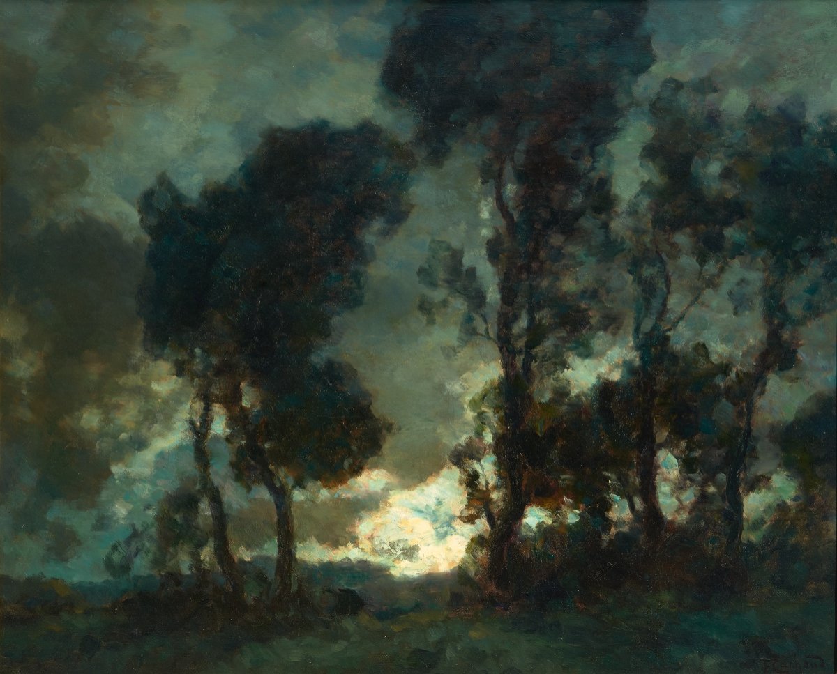 François Cachoud (1866-943). Moonrise After Rain