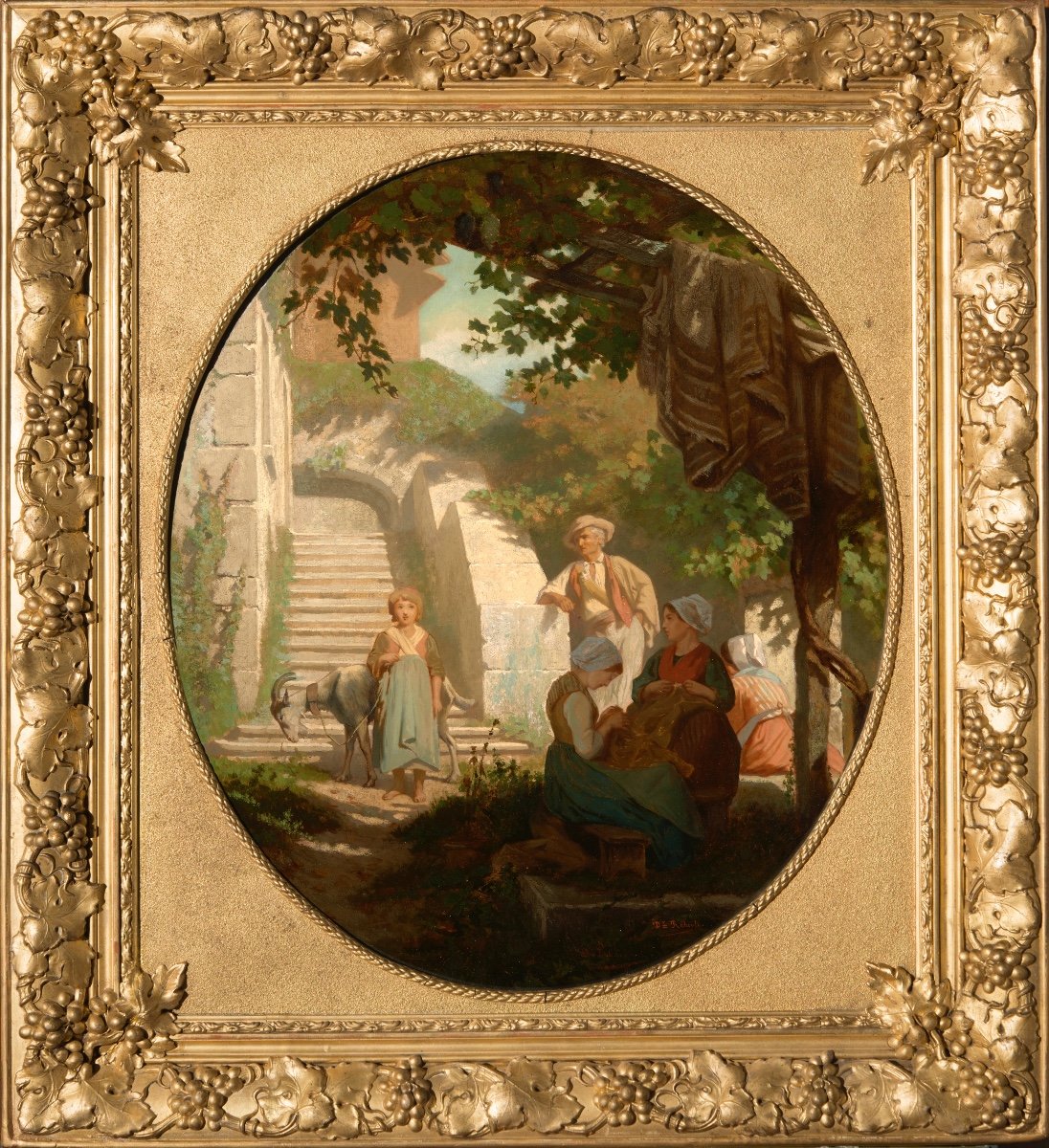 Diodore Rahoult (1819-1874) Le garde et sa famille - Miolans-photo-2