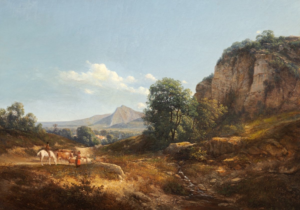 Jean-alexis Achard (1807-1884). View Of The Chartreuse Taken From Sassenage