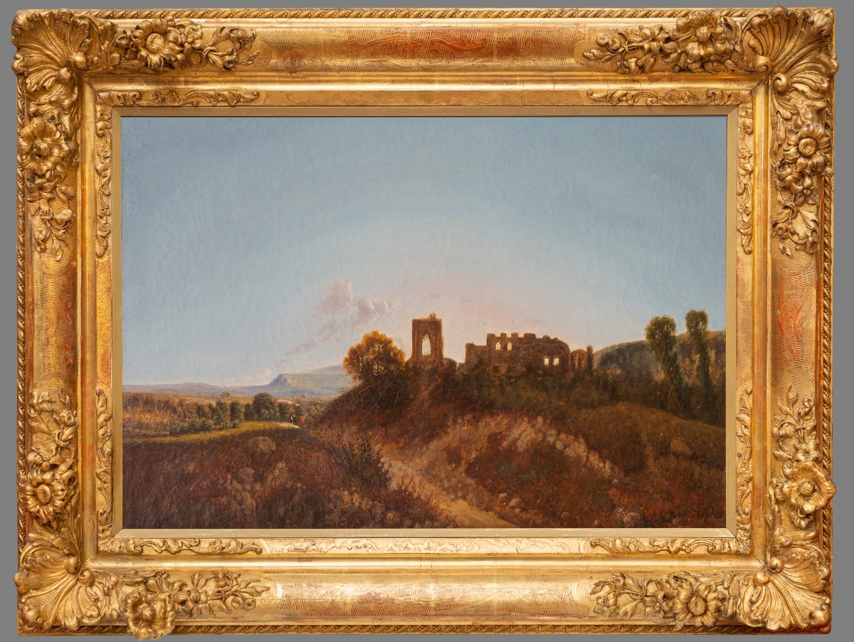 Jean-alexis Achard (1807-1884). Ruines du Château de Beauvoir (Isère)-photo-2
