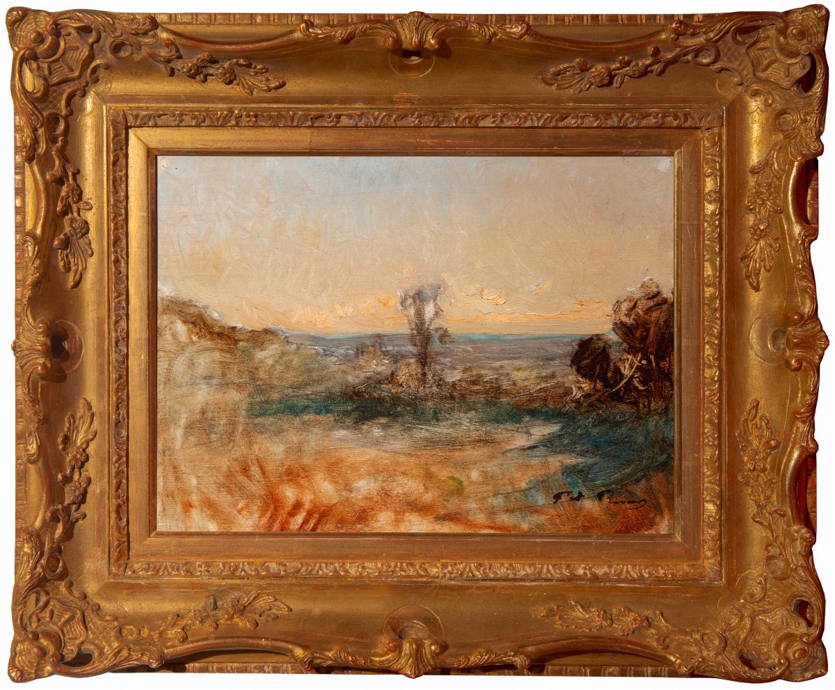 François-auguste Ravier (1814-1895). Plain Landscape-photo-2