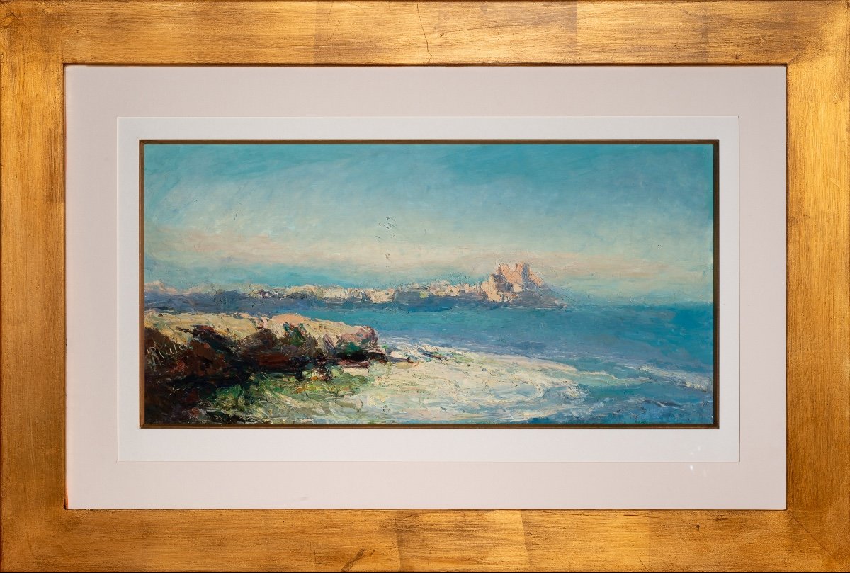 Pierre Calès (1870-1961). Rocky Coasts. Antibes-photo-2