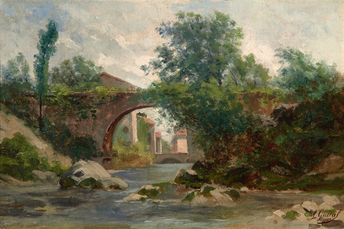 Laurent Guétal (1841-1892). The Sassenage Aqueduct. Around 1881
