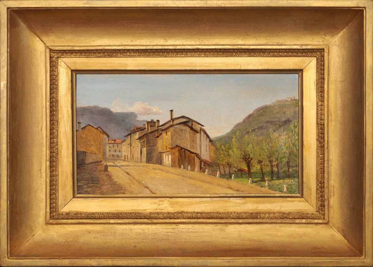 Alexandre Debelle (1819-1897). View Taken At Faubourg Très-cloître, Grenoble-photo-2