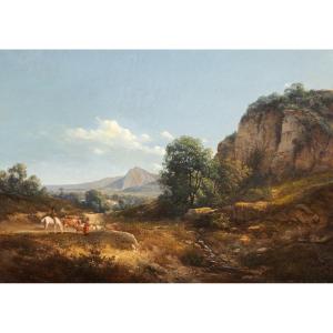 Jean-alexis Achard (1807-1884). View Of The Chartreuse Taken From Sassenage