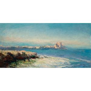 Pierre Calès (1870-1961). Rocky Coasts. Antibes