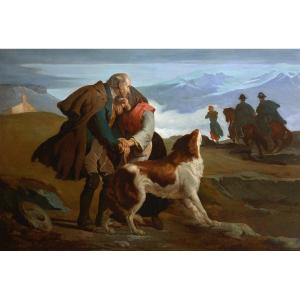 Henri Blanc-Fontaine (1819-1897). Le déserteur, scène des Hautes-Alpes