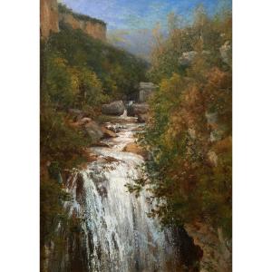 Louis Vagnat (1841-1886). The Sassenage Waterfall