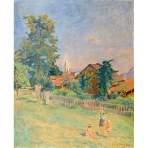 Gabriel Fournier (1893-1963). Landscape At La Murette. Around 1937