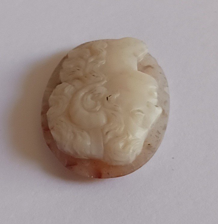 Italian Work, After The Antique - Cameo In Agate - Alexander The Great - Anticomania-photo-2