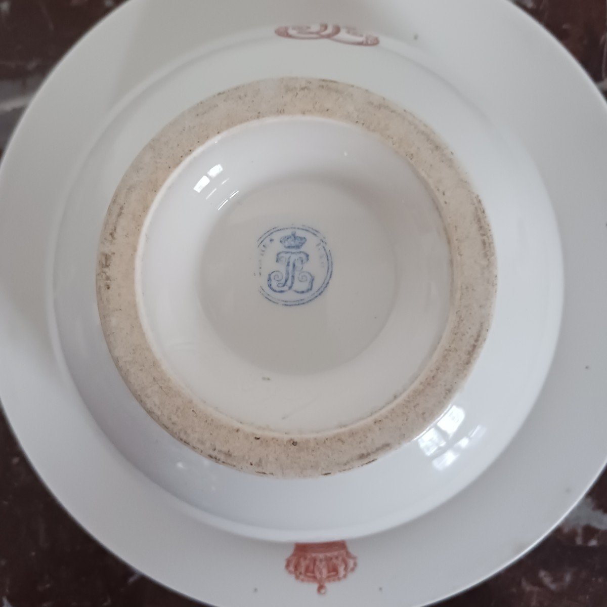 Manufacture De Sèvres, Service Des Offices - Bowl And Saucer Or Lunch - Neuilly-photo-3