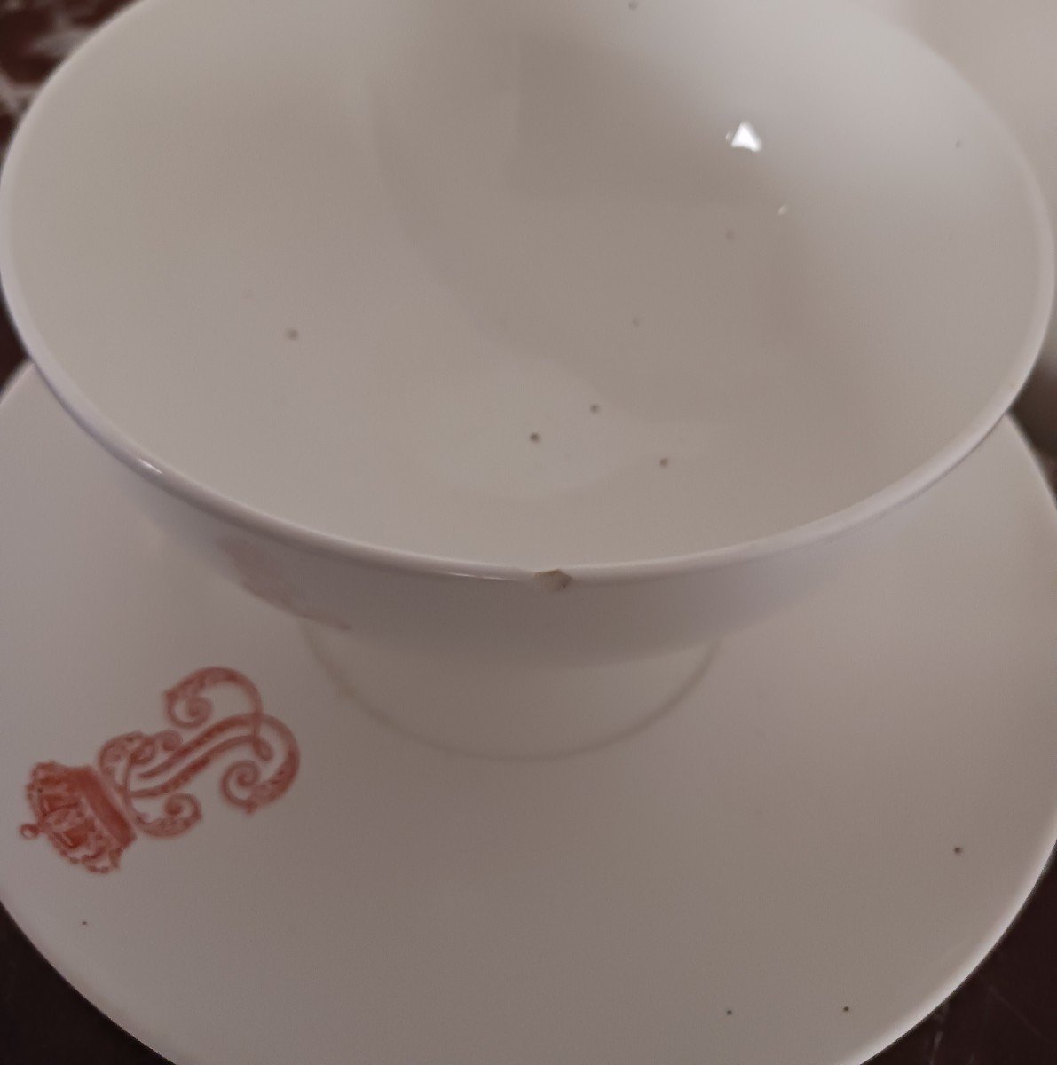 Manufacture De Sèvres, Service Des Offices - Bowl And Saucer Or Lunch - Neuilly-photo-4