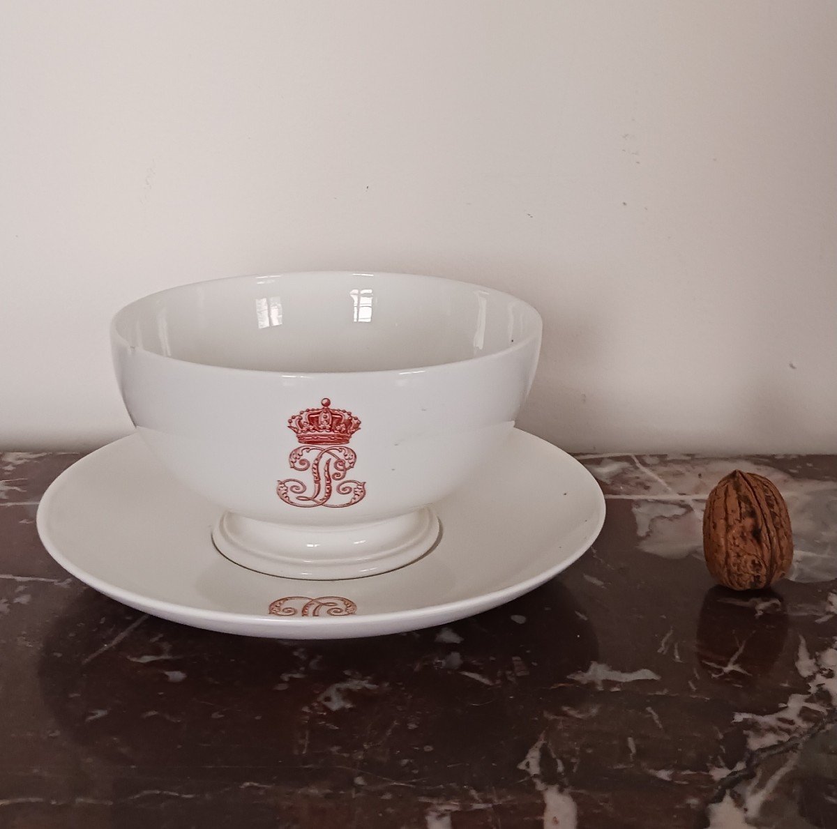 Manufacture De Sèvres, Service Des Offices - Bowl And Saucer Or Lunch - Neuilly-photo-5