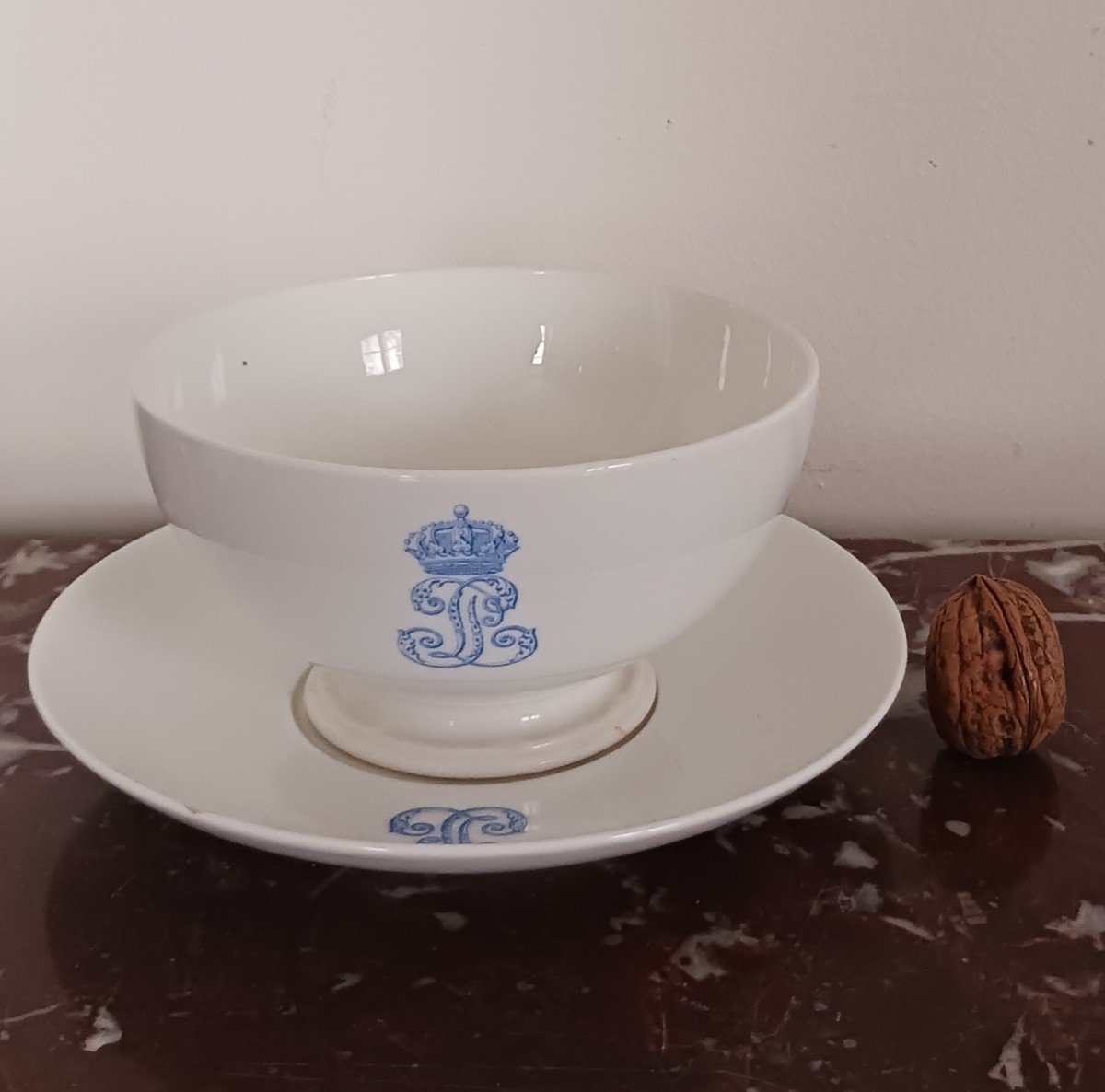 Manufacture De Sèvres, Service Des Offices - Bowl And Saucer Or Lunch - Fontainebleau-photo-4