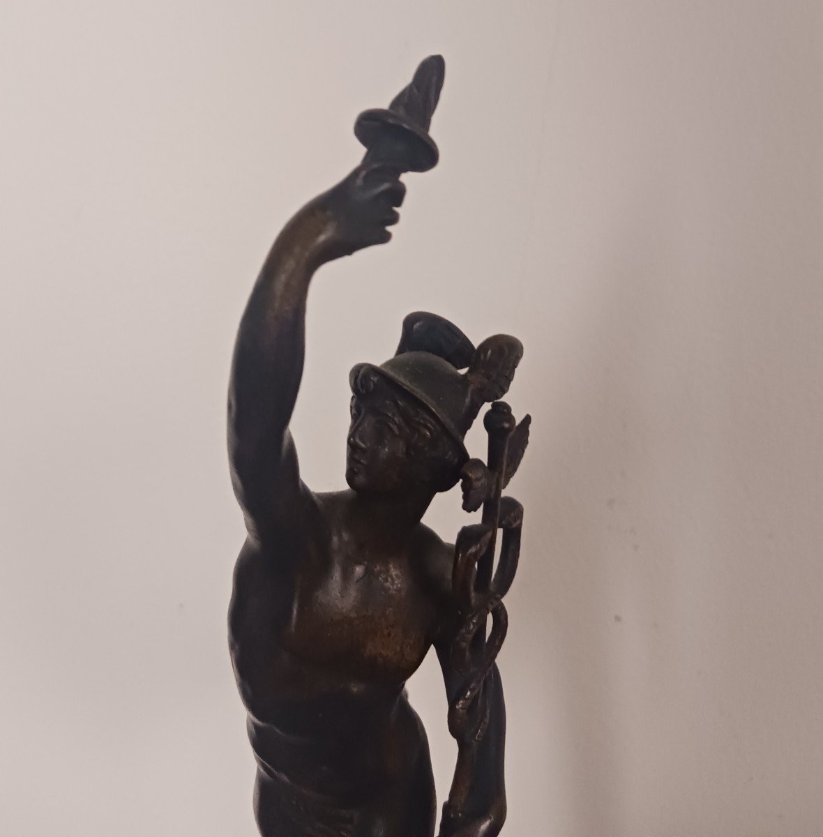 Souvenir Du Grand Tour - Jean De Bologne, After - Mercury With Caduceus In Bronze-photo-2