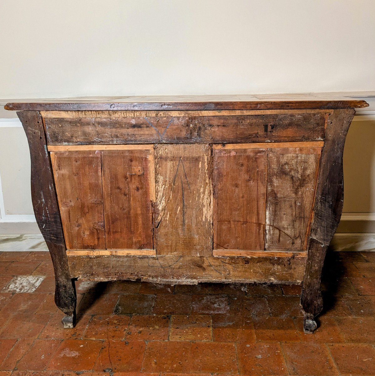 Bordeaux, époque Louis XV - commode à façade arbalète -photo-6