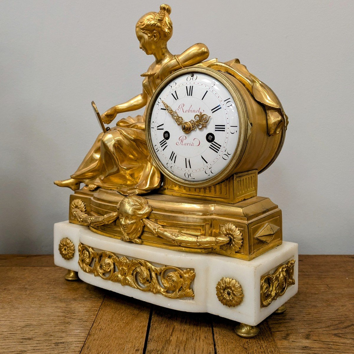 Foullet et Robinet - pendule d'époque Louis XVI dite à Cléopâtre ou la Petite Prudence-photo-4