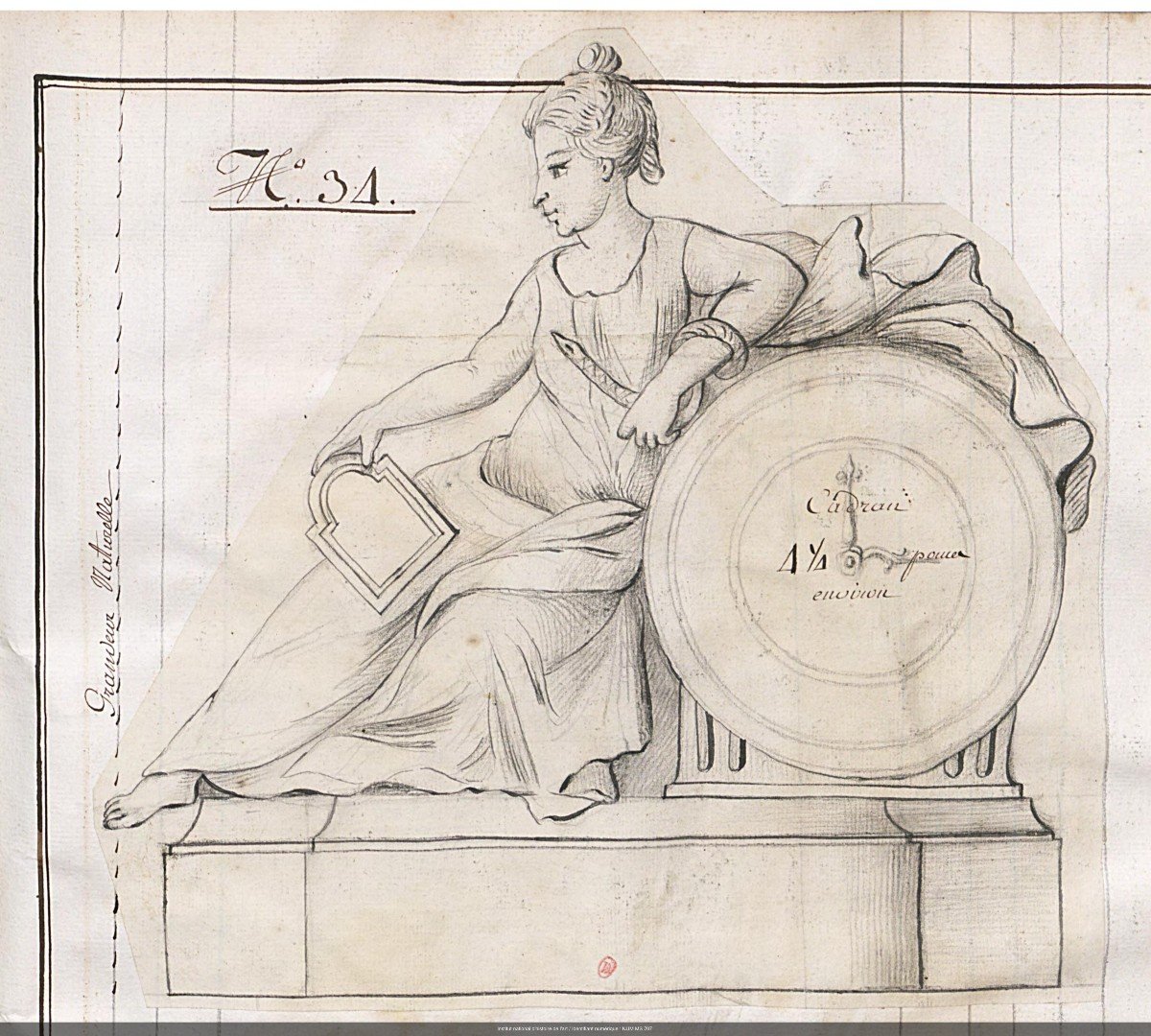 Foullet et Robinet - pendule d'époque Louis XVI dite à Cléopâtre ou la Petite Prudence-photo-6