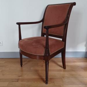 Jacob Frères (1796 - 1803), attribué à - fauteuil à l'étrusque - acajou et placage d'acajou 