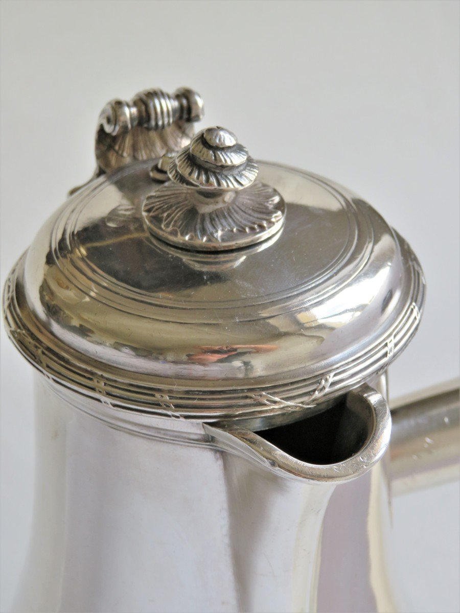 Silver Chocolate Pot By Jean Deharchies, Paris, 1736-1737-photo-2