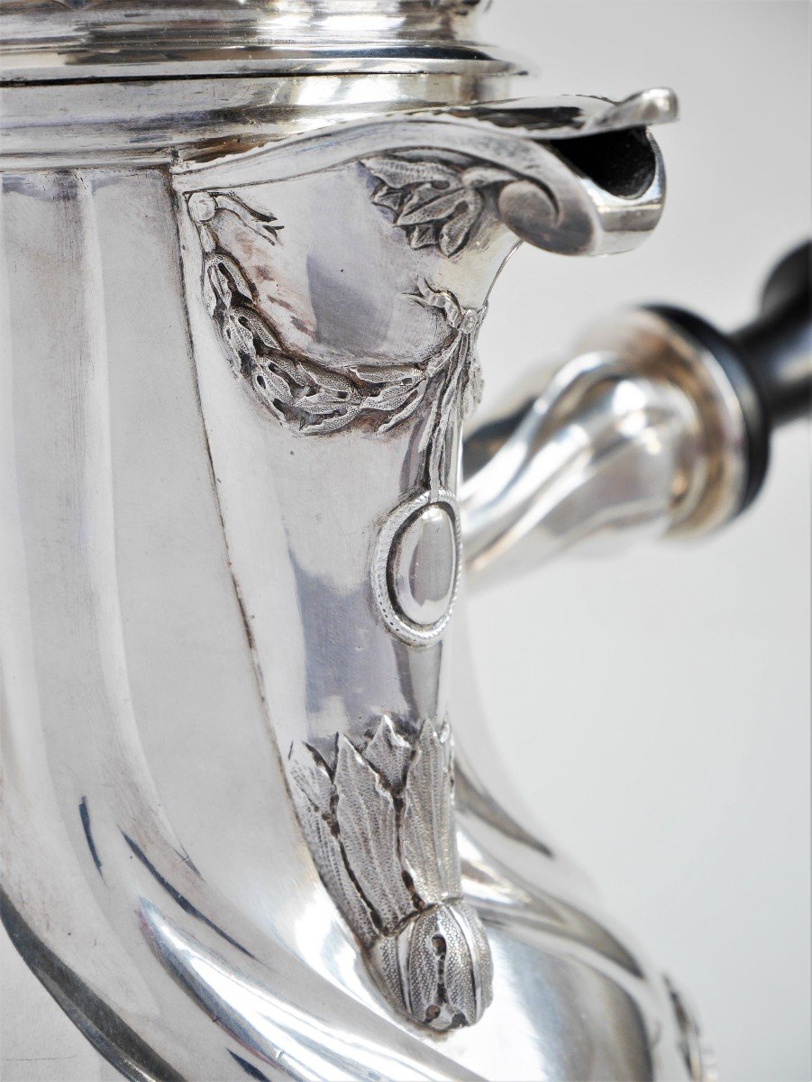 Cafetière en argent par Casimir Savary, Douai, 1789-photo-4