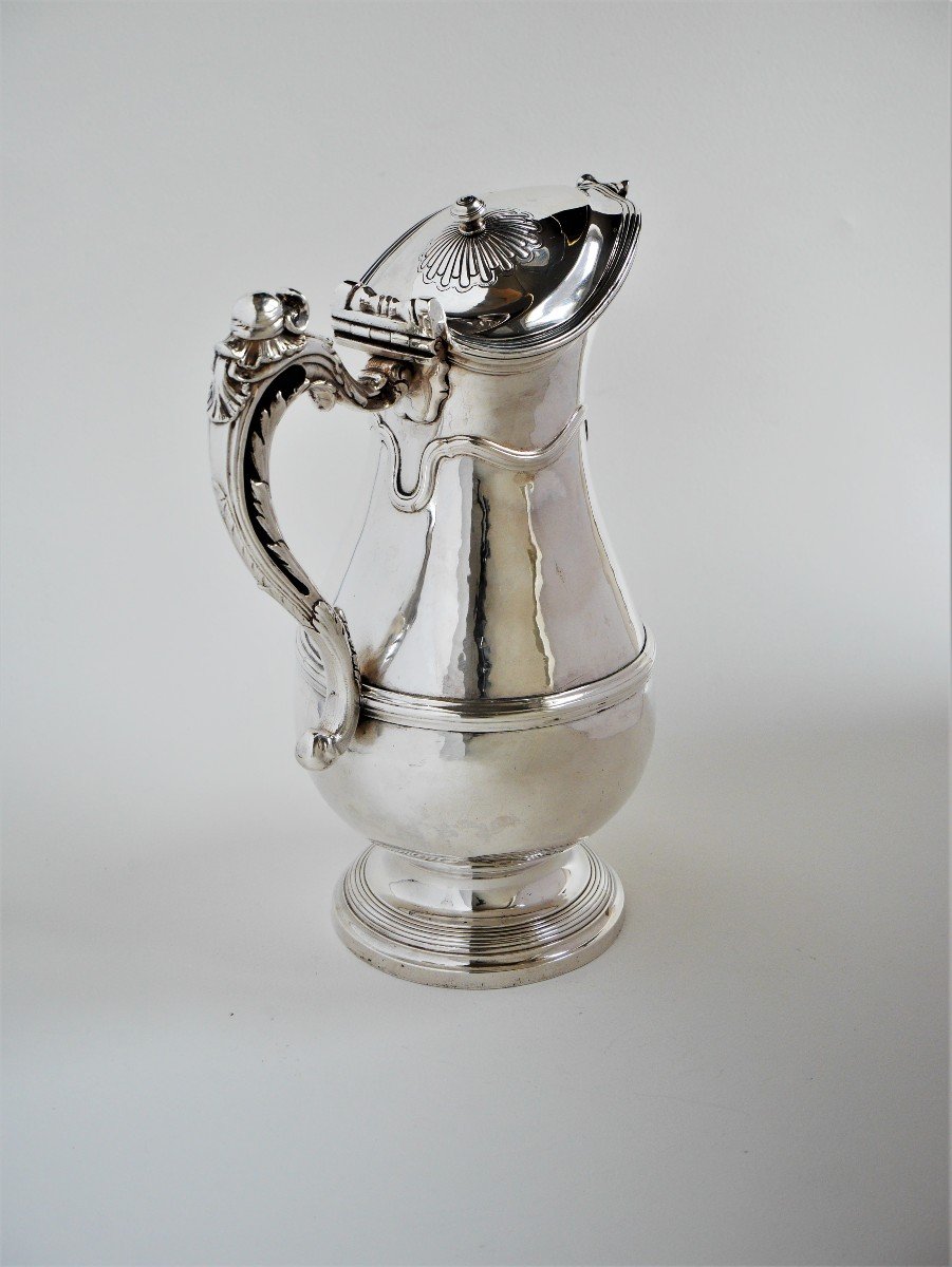 Aiguière En Argent Par Jean-Charles Fauché, Paris, 1742-1743-photo-2