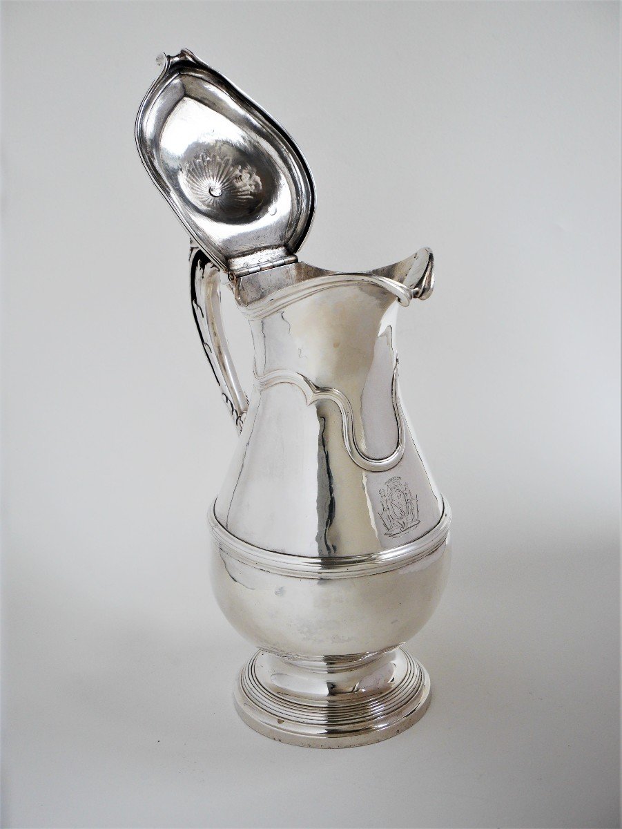 Aiguière En Argent Par Jean-Charles Fauché, Paris, 1742-1743-photo-3