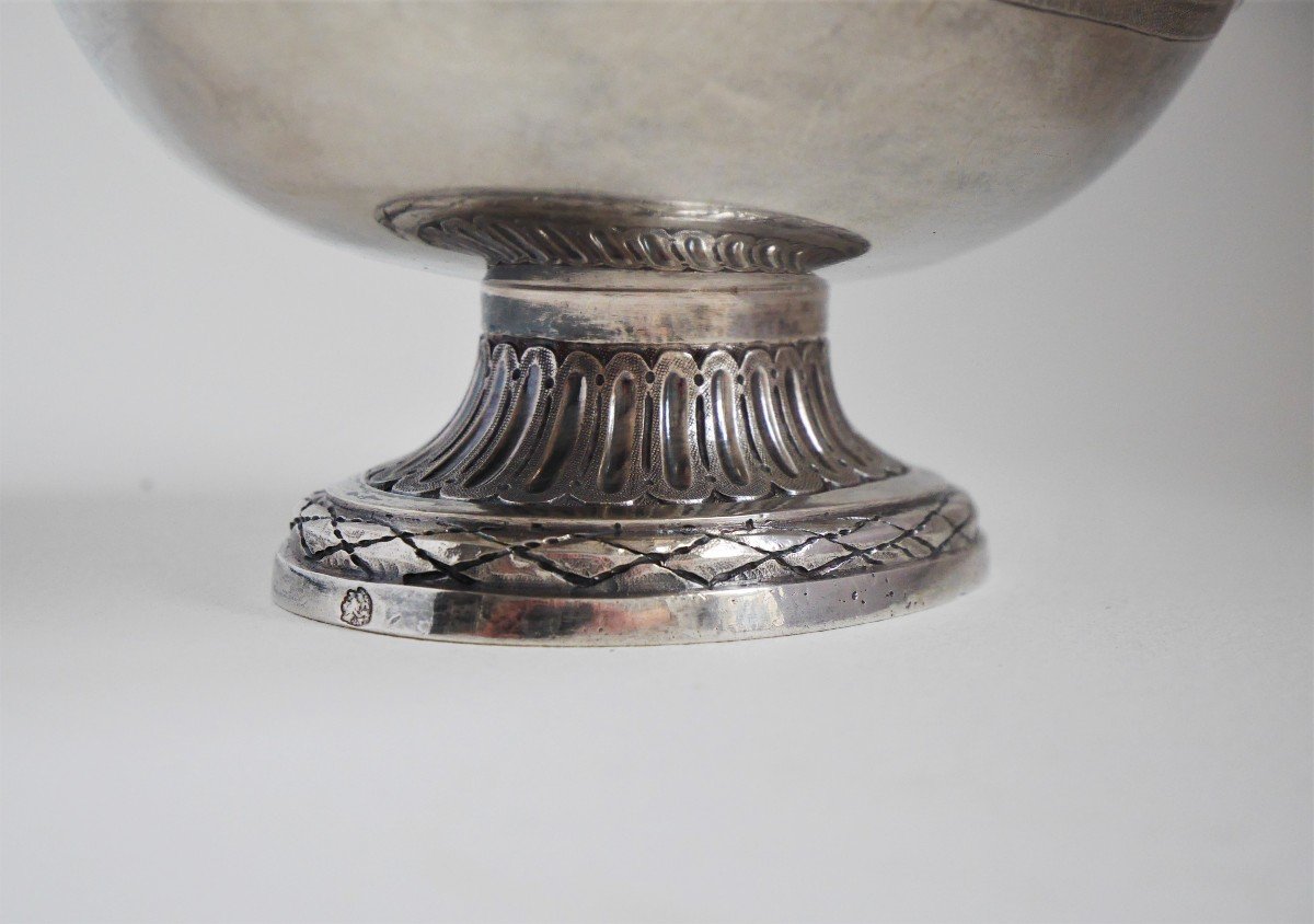 Sterling Silver Sauceboat By Pierre Vallières, Paris, 1781-1782-photo-1