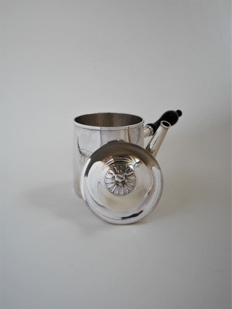 An Egoist Coffee Pot In Silver, Province (france), Restoration Period-photo-2