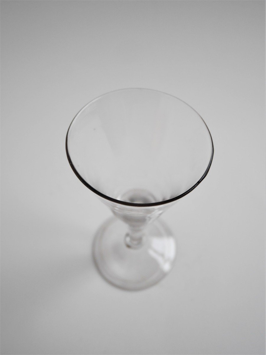 Large Cornet Drinking Glass, France, Mid 18th Century-photo-4