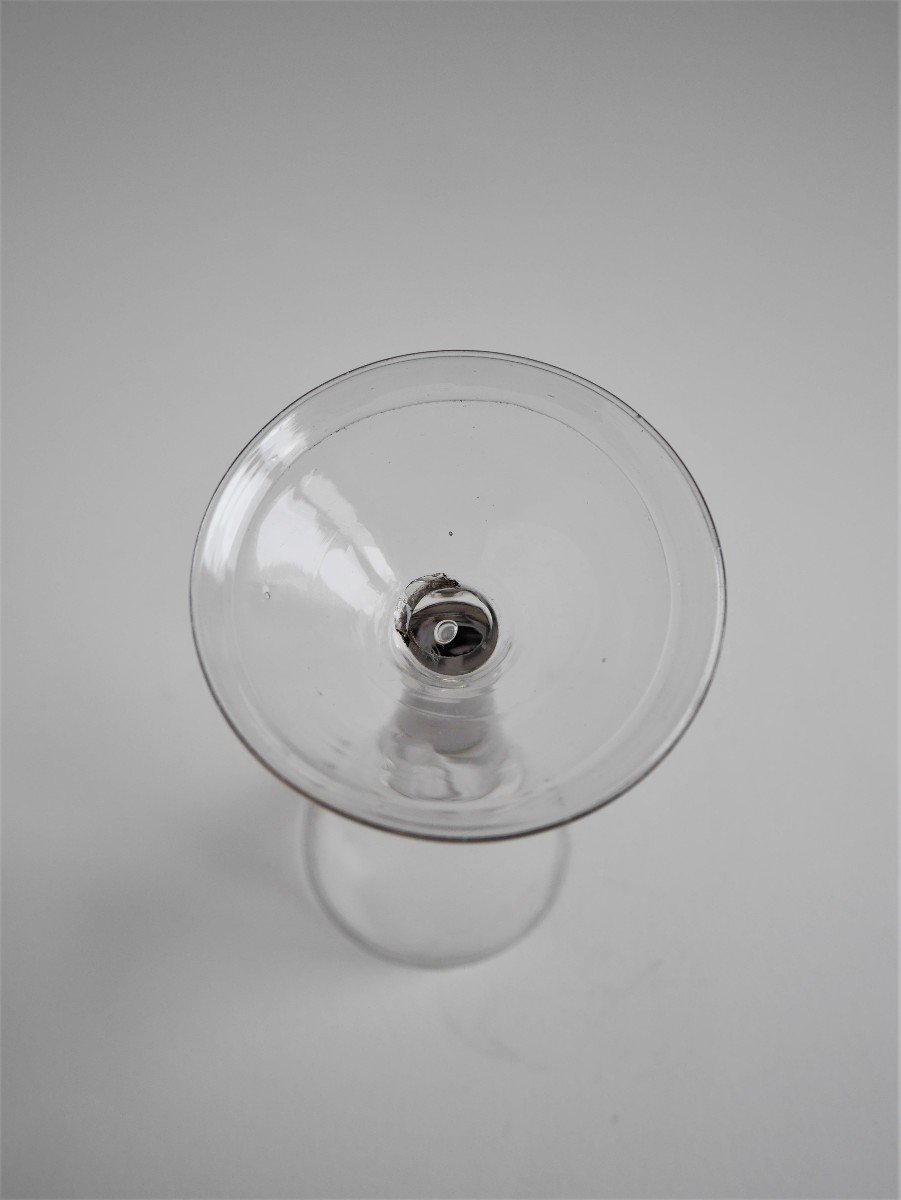 Large Cornet Drinking Glass, France, Mid 18th Century-photo-1