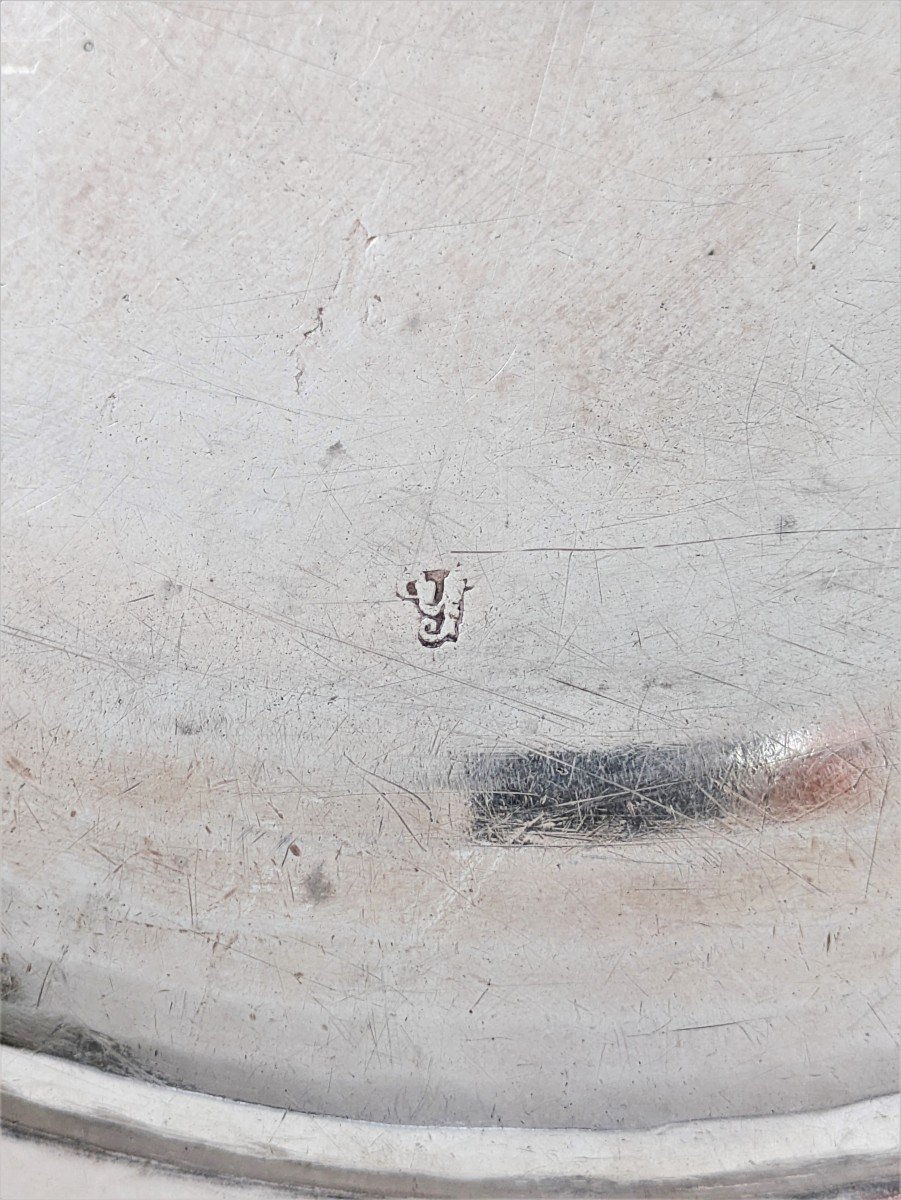 Half-hollow Silver Dish With The Coat Of Arms Of Aymon De Franquières, Strasbourg, 1774-photo-1