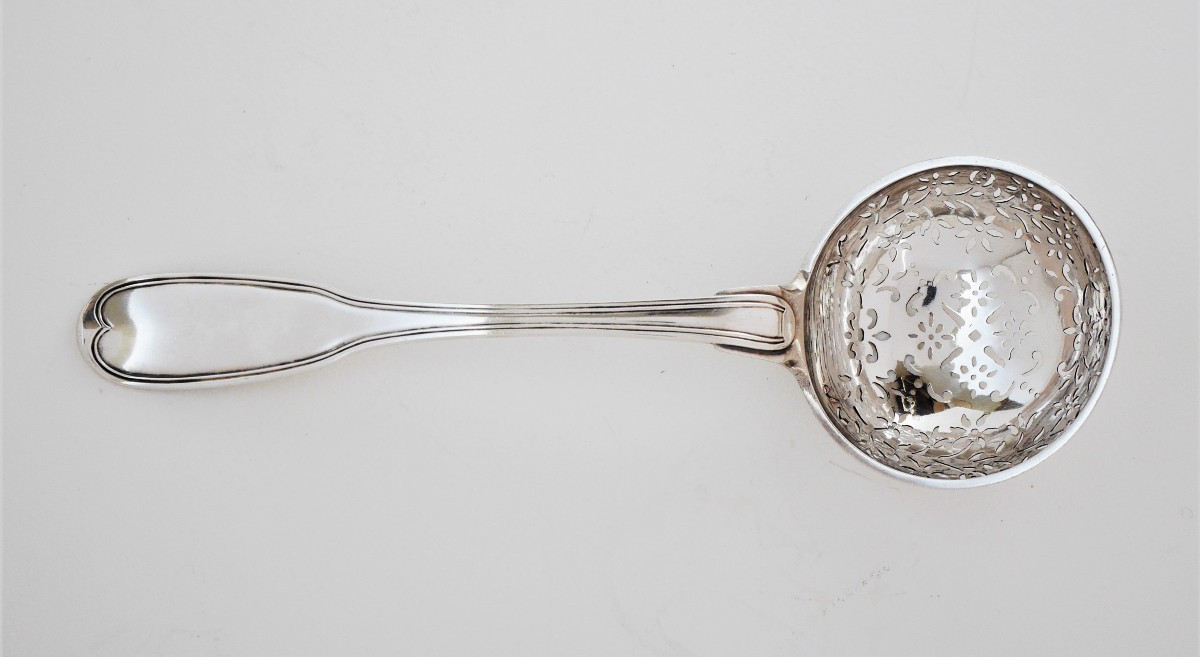 Silver  Sugar Spoon, Valenciennes (france), 1784-photo-2