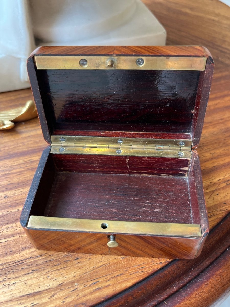 Small Box Napoleon III Marquetry Box-photo-4