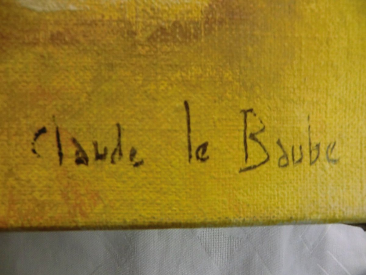 LE BAUBE Claude (1919-2007) "Nature-Morte aux fruits" Huile/Toile signée 46 x 55 cm-photo-1