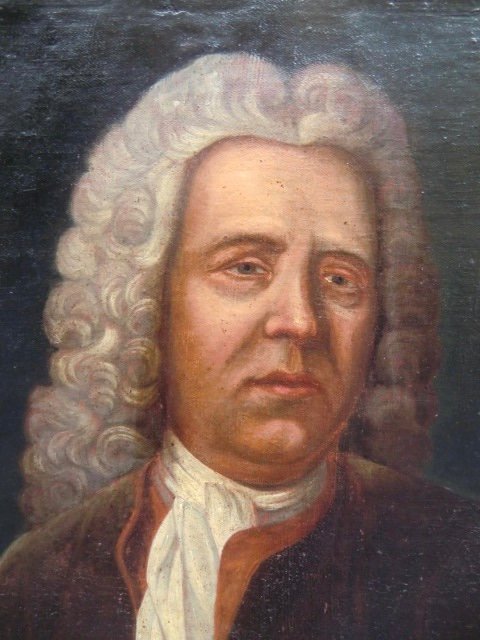 École Provençale "Portrait d'homme en Perruque" Epoque XVIII ème Huile sur Toile 75 X 62 Cm-photo-2