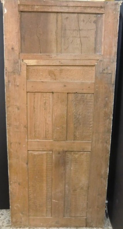 Grand Trumeau De Cheminée Provençal En Bois Doré époque XVIII ème Style Louis XVI 209 X 98 Cm-photo-4