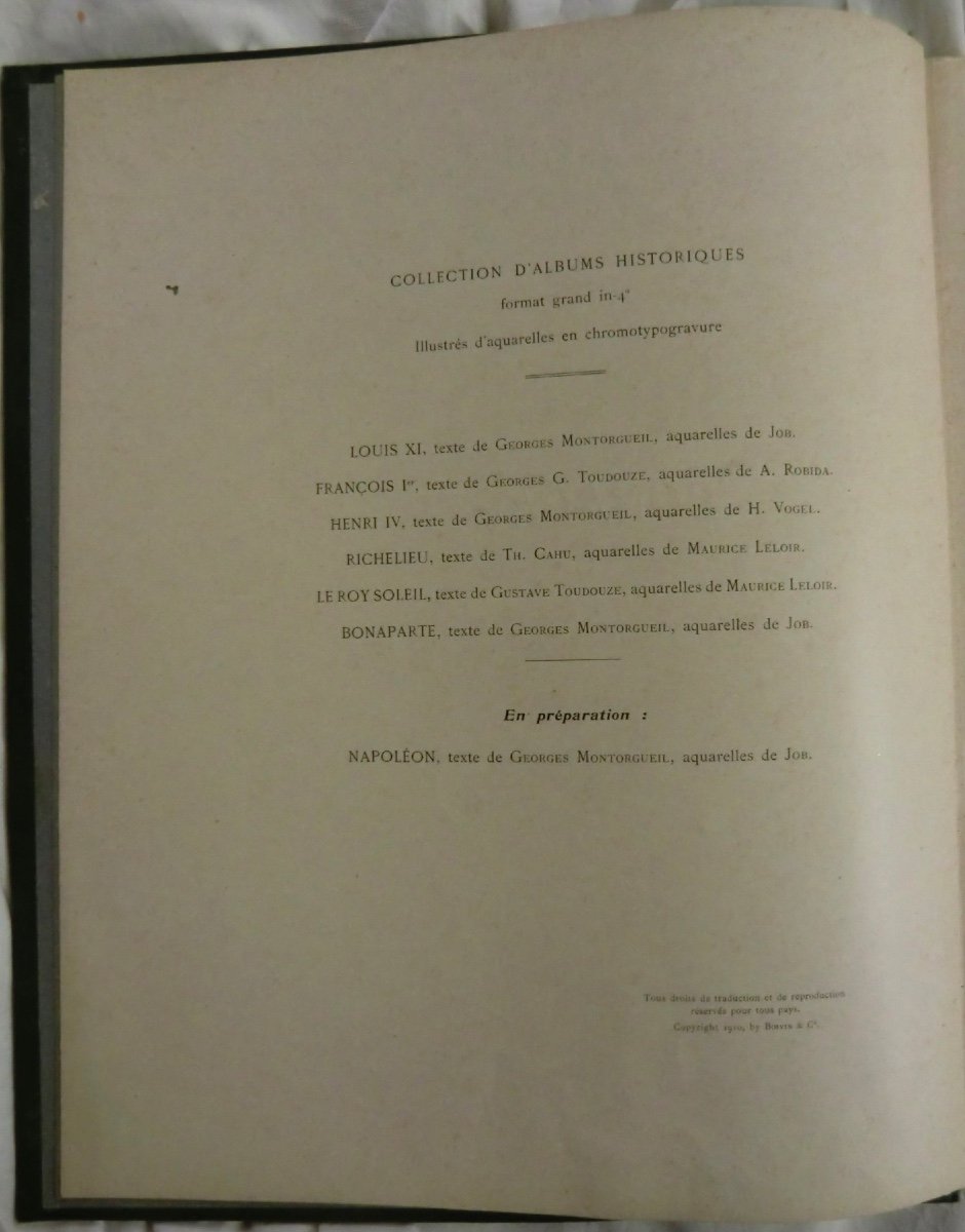 G.montorgueil And Job "bonaparte", Boivin Et Cie Publishers, Paris, 1910 Illustrated Book 37.5x30 Cm-photo-4