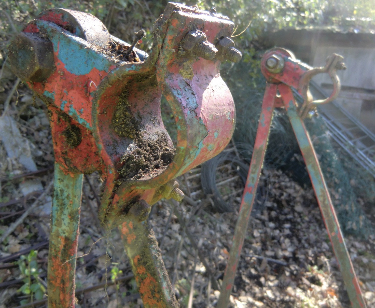 Double Swing For Children In Metal And Wood 1950s Period In Its Original Condition Height: 1.75 Cm-photo-6