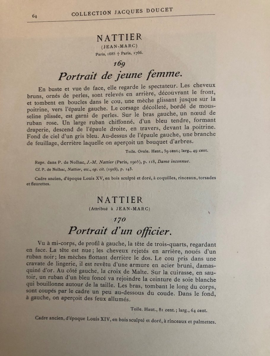 Catalogue de la collection Jacques Doucet Paris 1912 en 3 tomes-photo-4