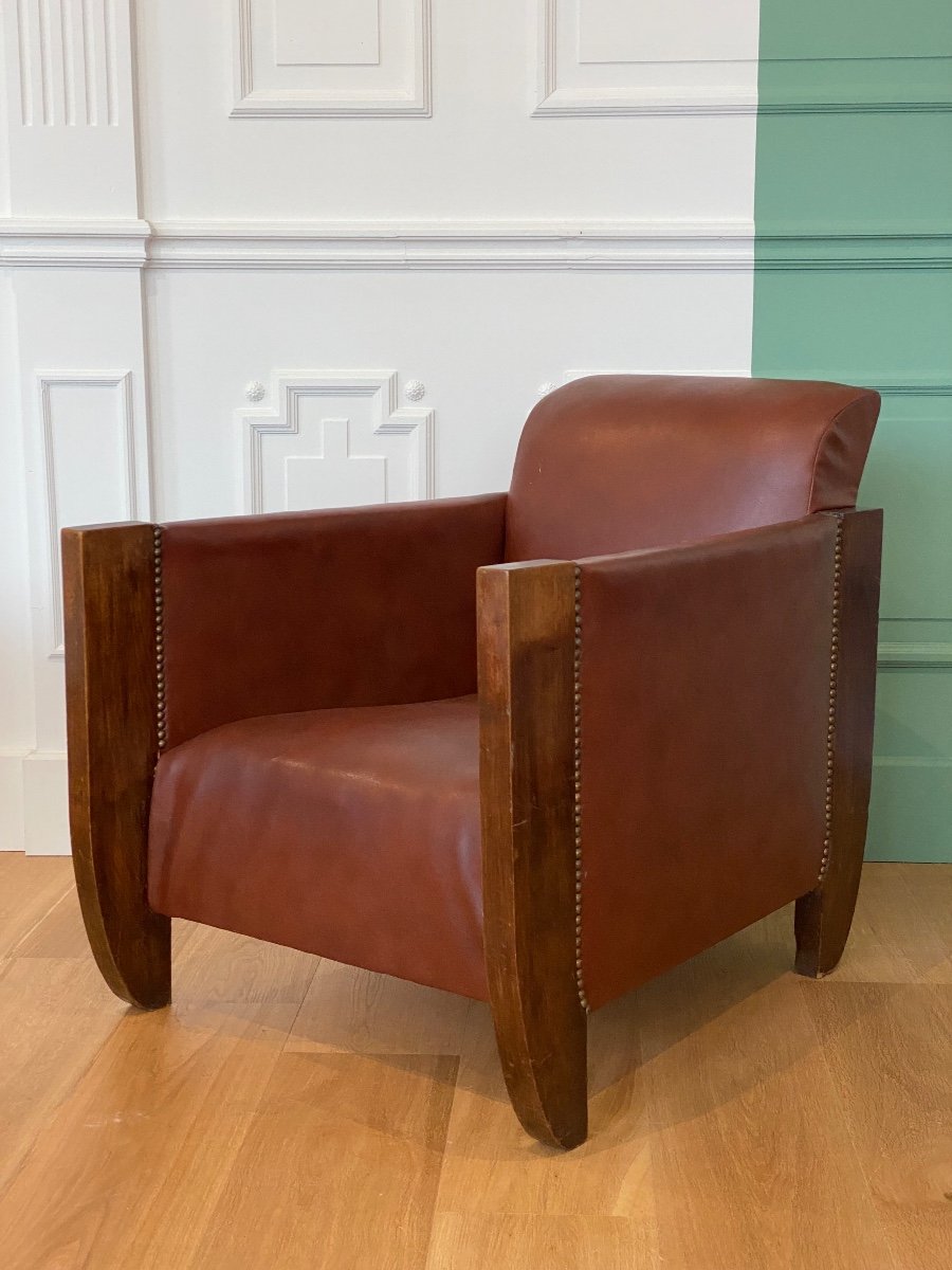 André Sornay Fauteuil Acajou d'époque Art Deco-photo-2