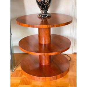 Jacques Adnet Circular Rosewood Gueridon Circa 1930