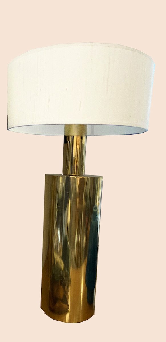 1 Lamp In Polished Brass, Circa 1970