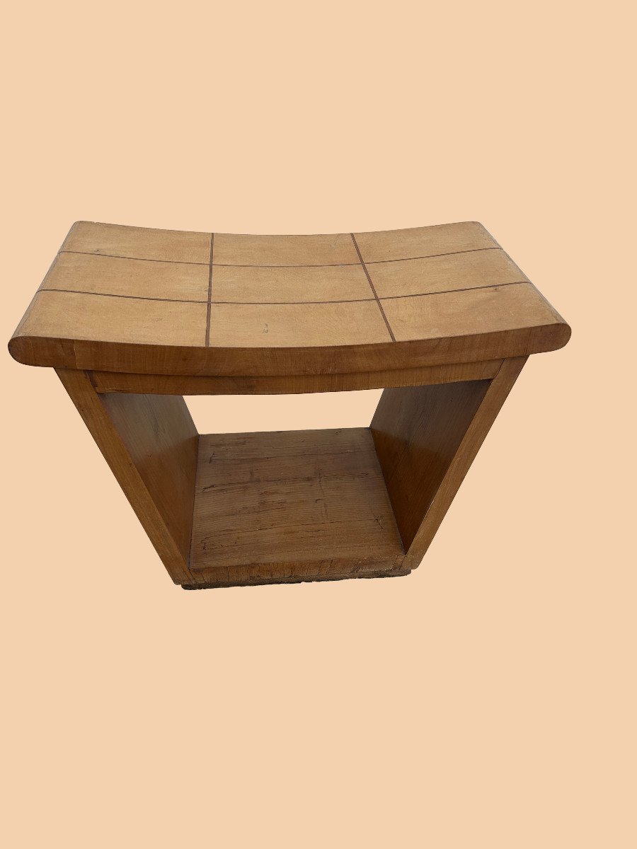 Pair Of Borsani Wooden Stools-photo-3