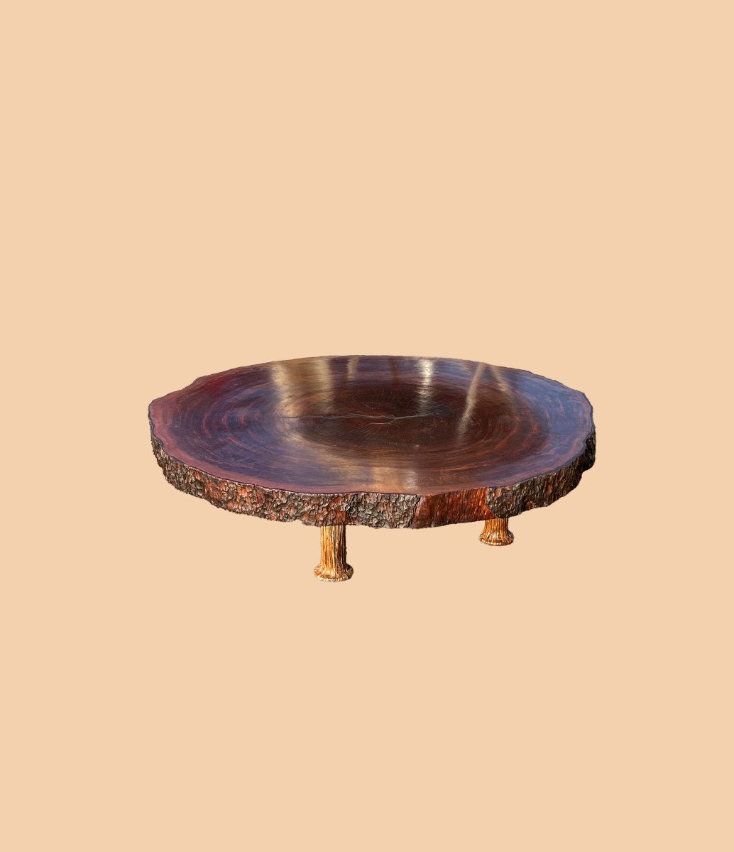 Exotic Wood Low Table