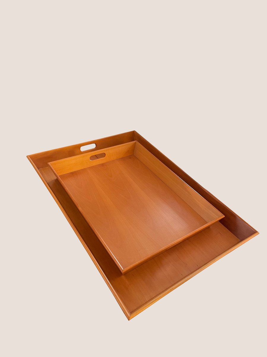 Suite Of 2 Trays, Design Gae Aulenti, Circa 1980-photo-2