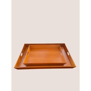 Suite Of 2 Trays, Design Gae Aulenti, Circa 1980