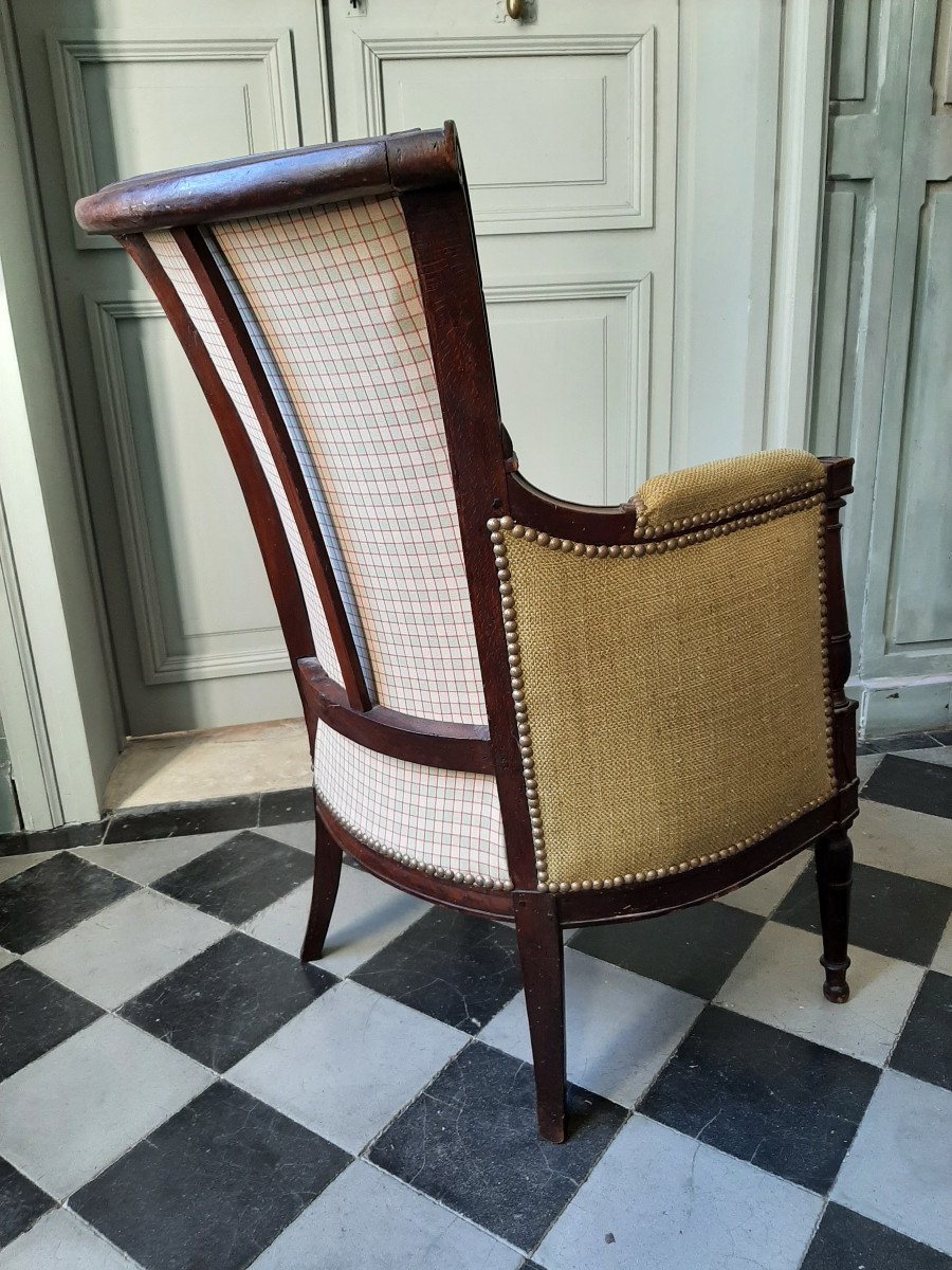 Bergere In Walnut From The Directoire Period-photo-4