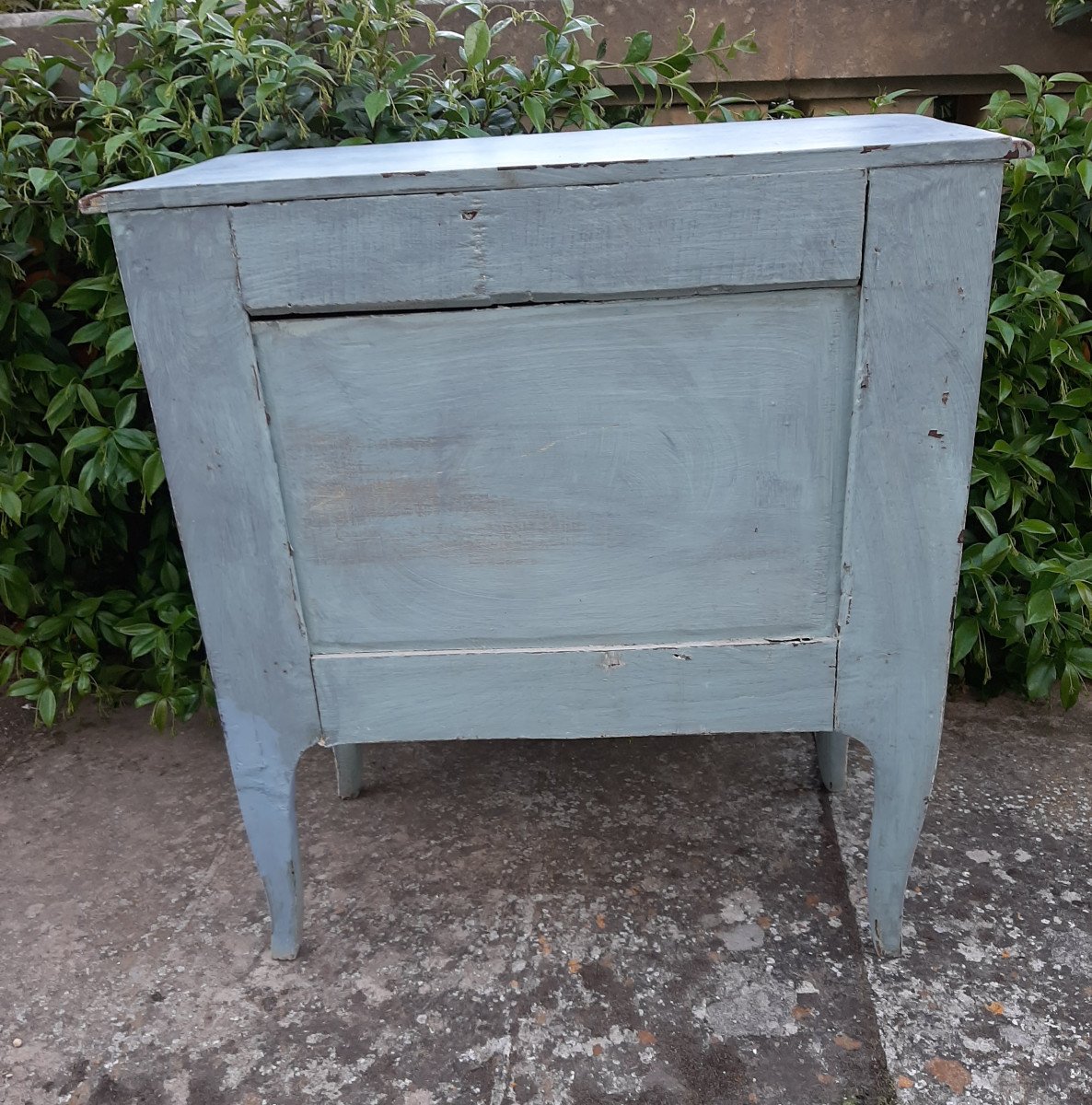 Petite commode  en bois peint de style XVIII eme -photo-4