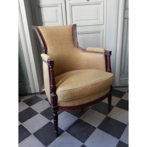 Bergere In Walnut From The Directoire Period